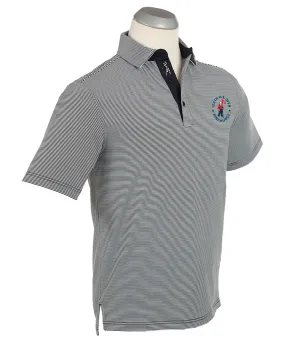 124th U.S. Open Men's Bobby Jones Mini Feed Stripe Short Sleeve Polo Shirt