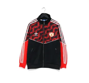 1990/92 Manchester United Vintage Retro adidas Originals Track Top (L)