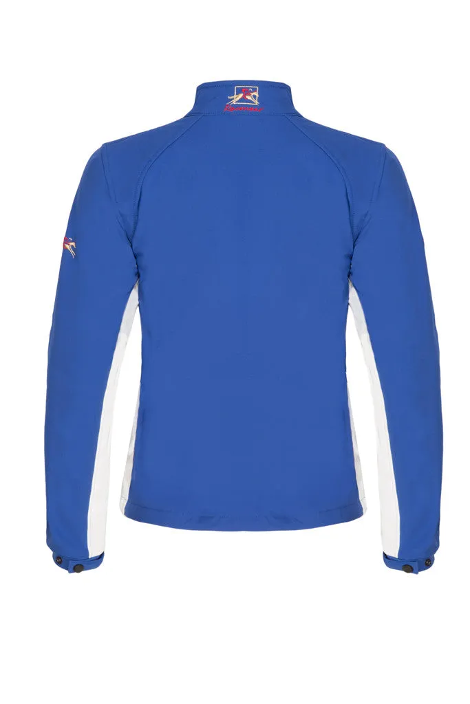 Adults Softshell Jacket - Royal Blue and White