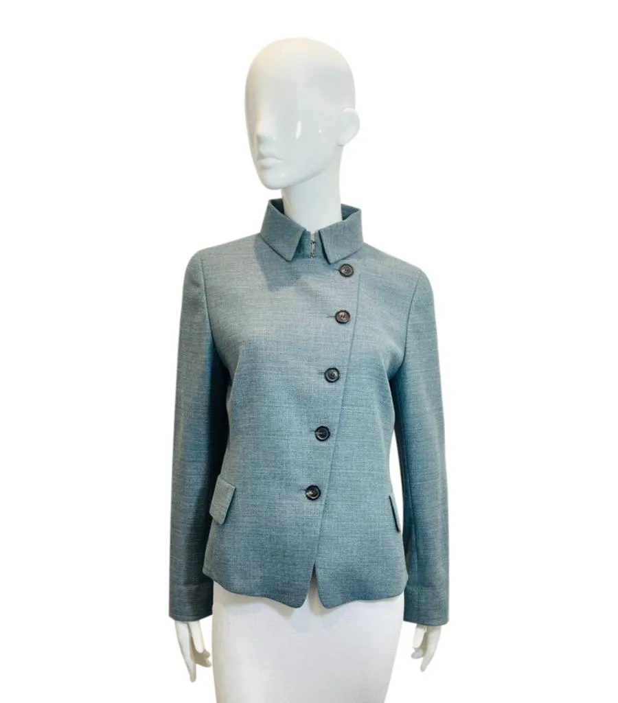 Akris Wool, Cashmere & Silk Jacket. Size 10US