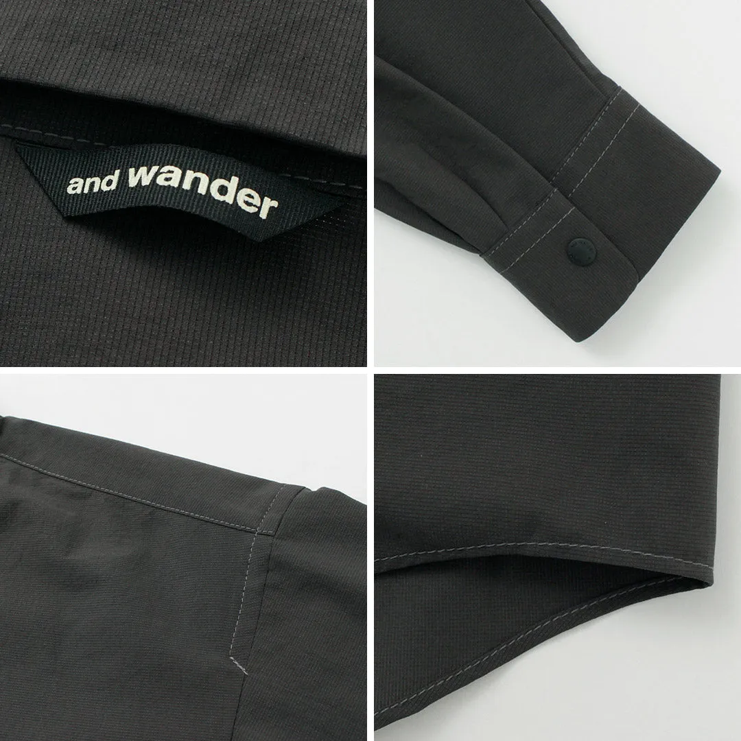 AND WANDER / Dry Breathable  Long Sleeve Shirt