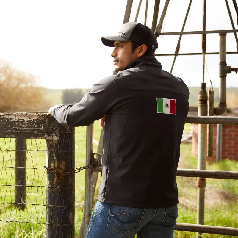 Ariat Men's Black New Team Softshell MEXICO Jacket