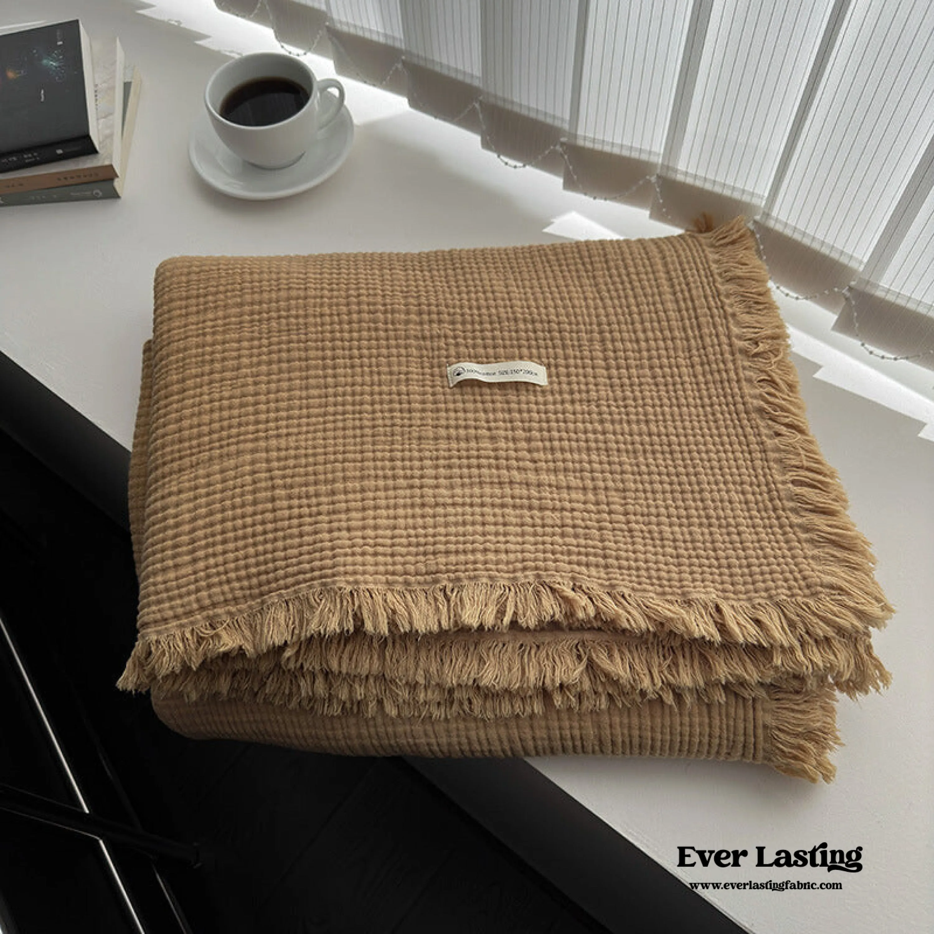 Assorted Latte Breathable Blanket / Ash Brown