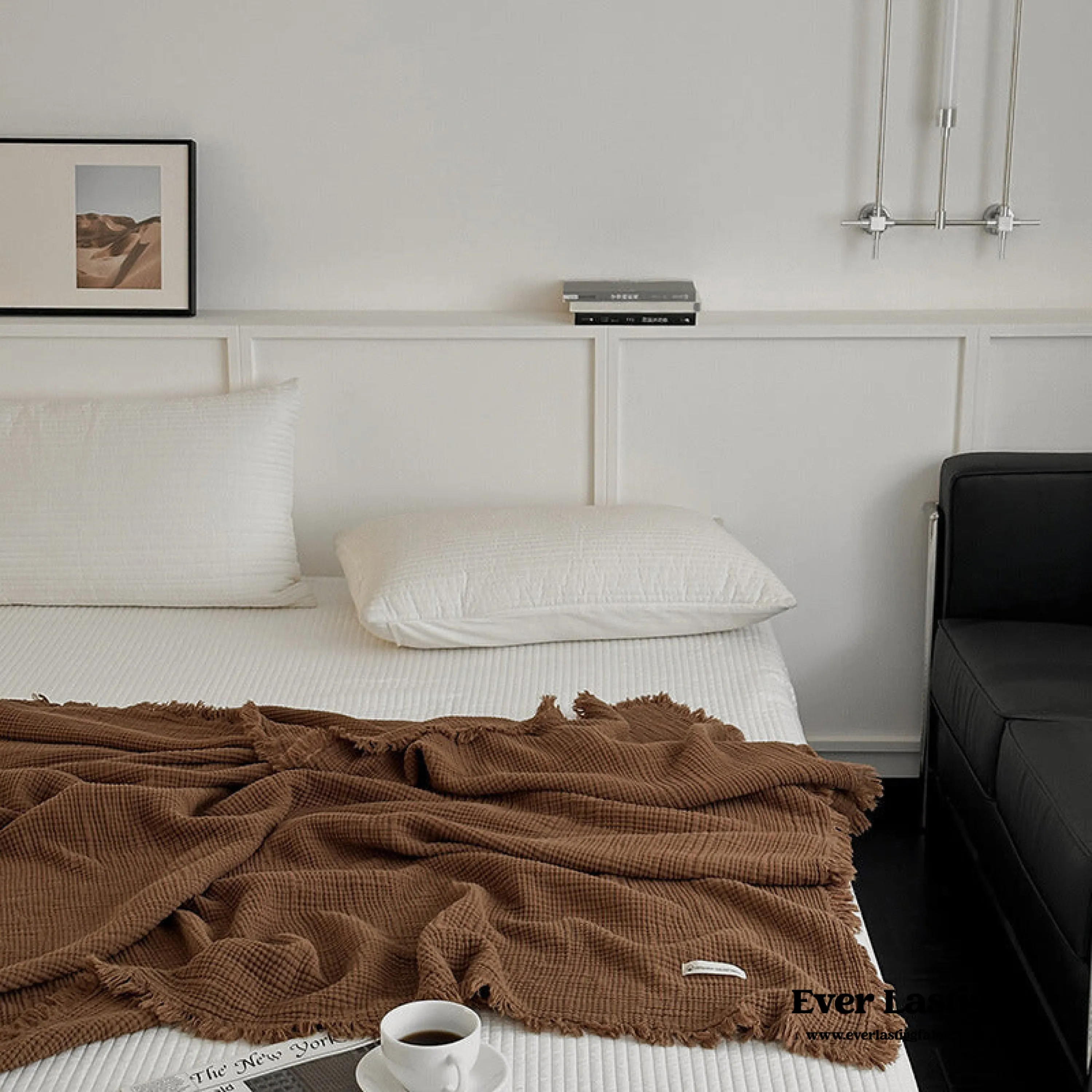 Assorted Latte Breathable Blanket / Ash Brown