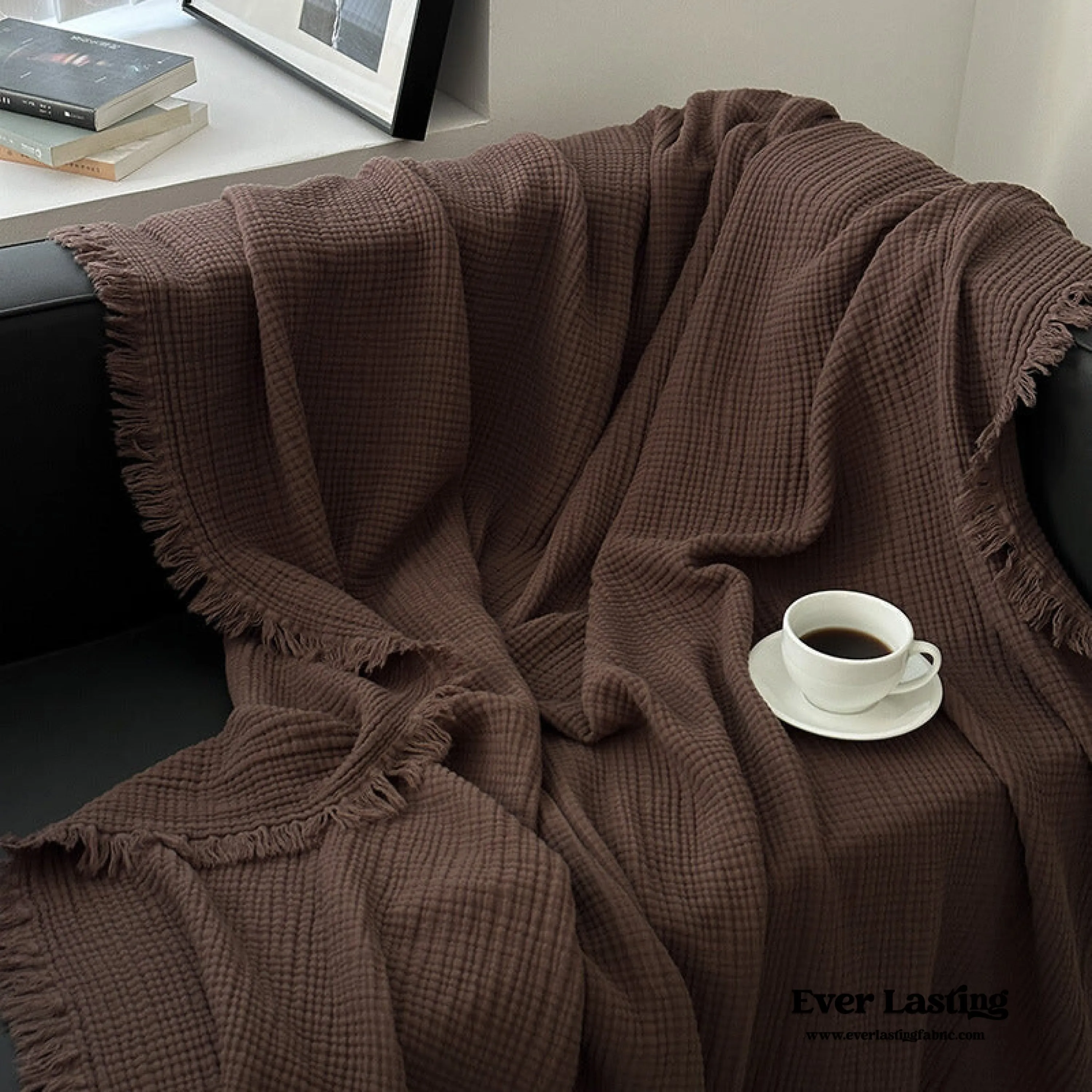 Assorted Latte Breathable Blanket / Ash Brown