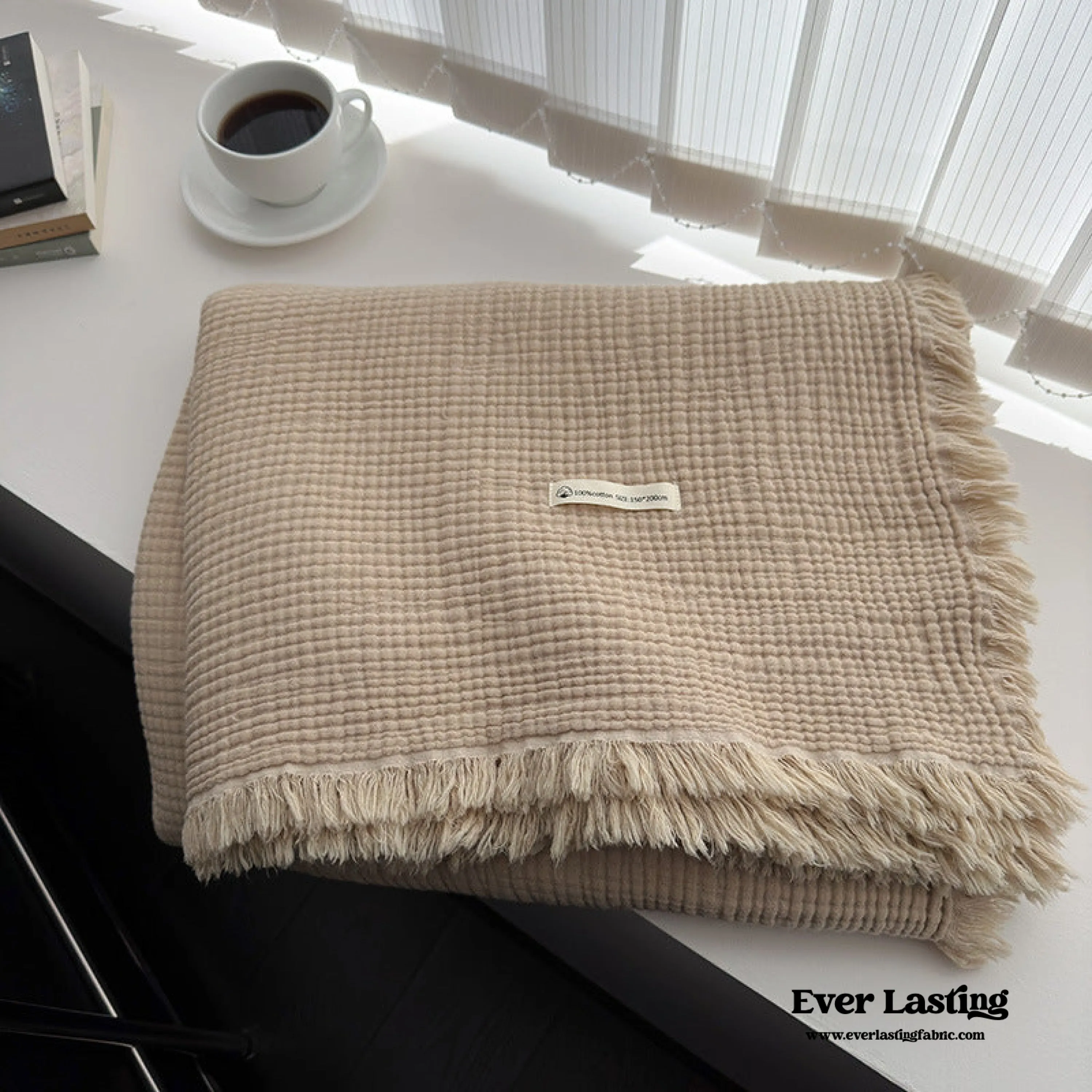 Assorted Latte Breathable Blanket / Warm Brown