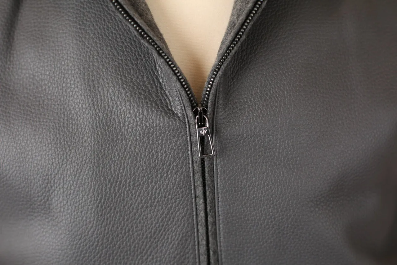 Baby Cashmere Leather Jacket