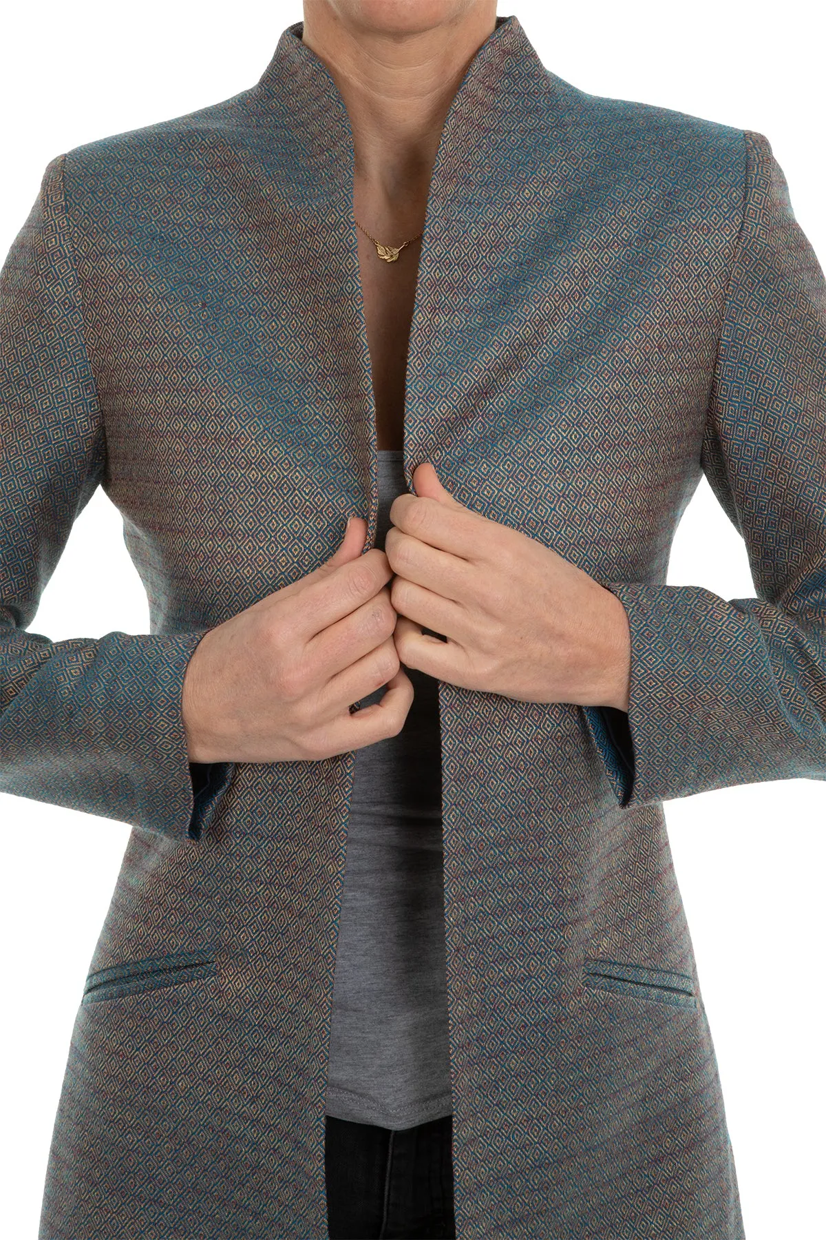 Bhumi Jacket in Antique Blue