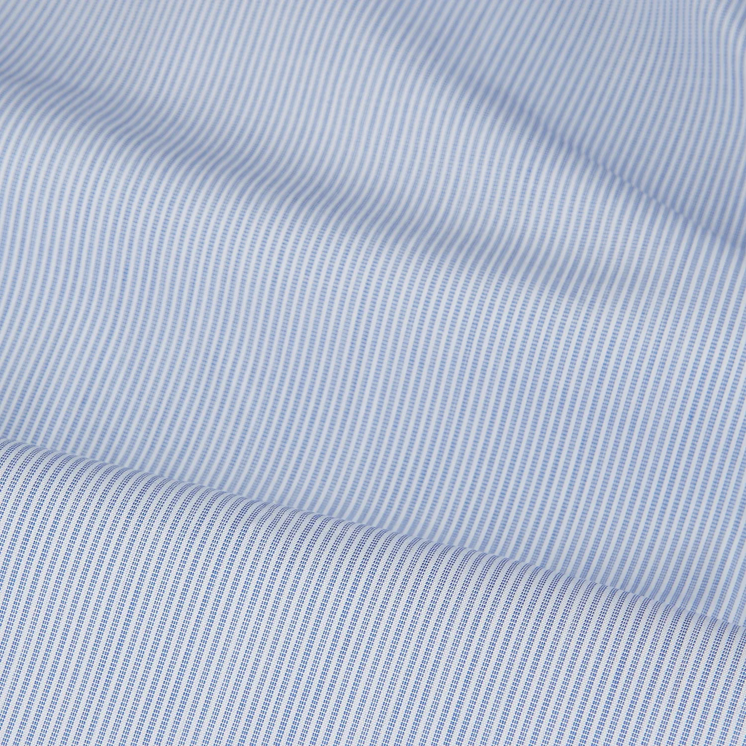 Blue and White Stripe Cotton Regular Fit Mayfair Shirt