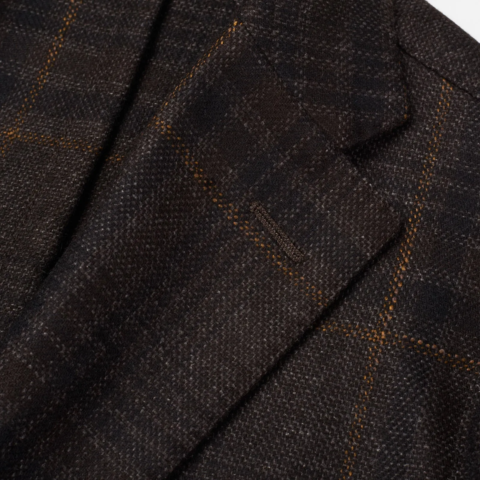 BOGLIOLI Milano "K.Jacket" Brown Plaid Wool-Cashmere Unlined Jacket EU 50 NEW US 40