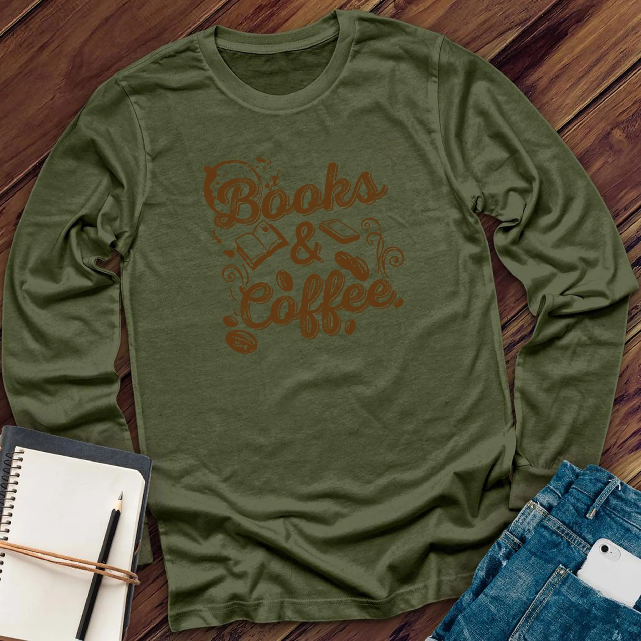 Books & Coffee Long Sleeve