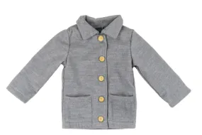 Boys Grey Pea Coat