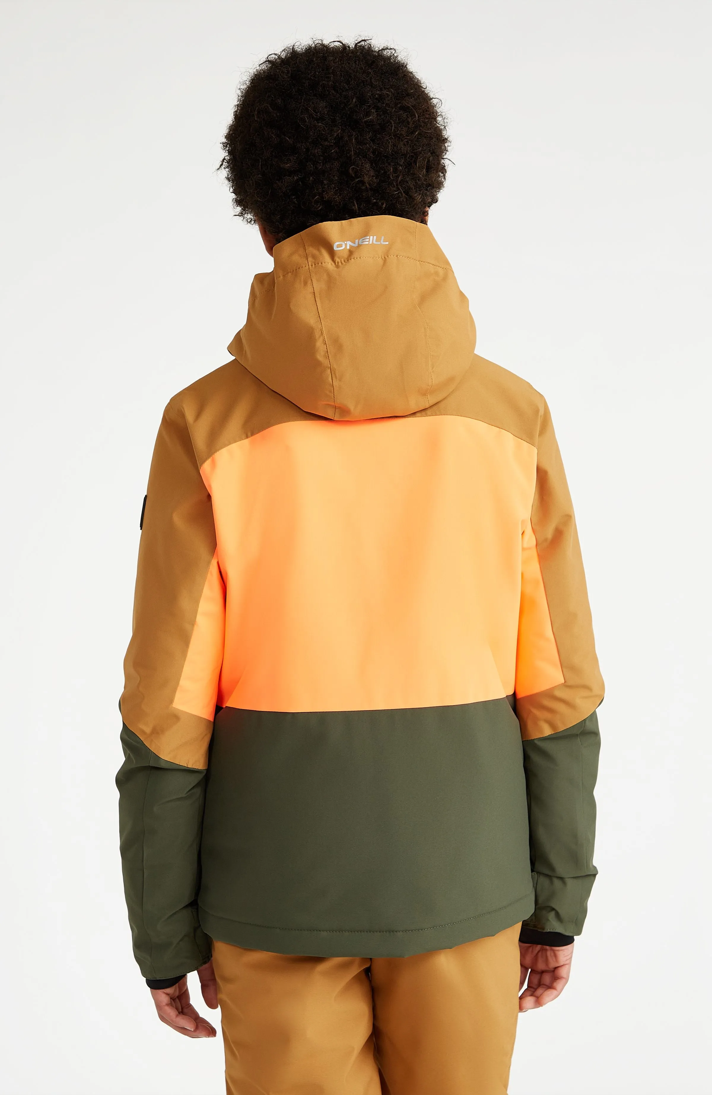 Carbonite Snow Jacket | Rich Caramel Colour block