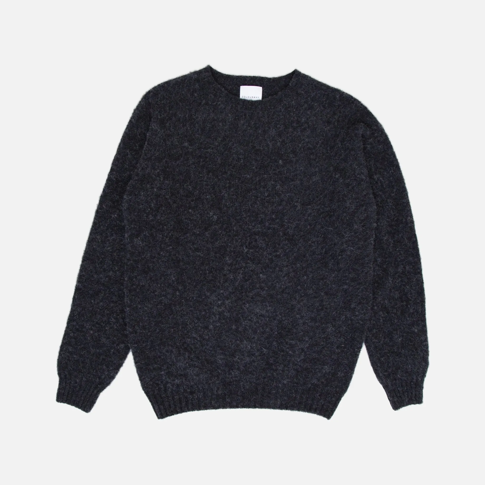 Colourway Charcoal Brushed Lambswool Pullover