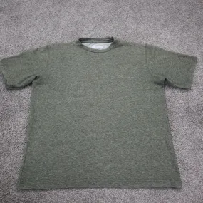 Columbia Mens Pullover T Shirt Crew Neck Short Sleeve Heather Green Size Small