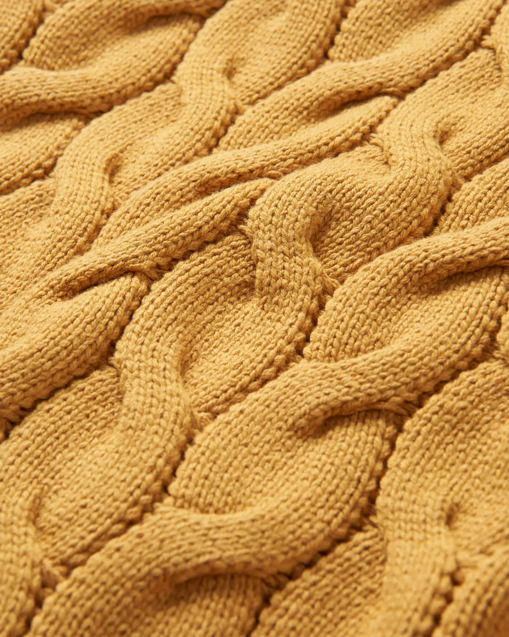 Comfort Organic Knitted Jumper - Mustard Gold