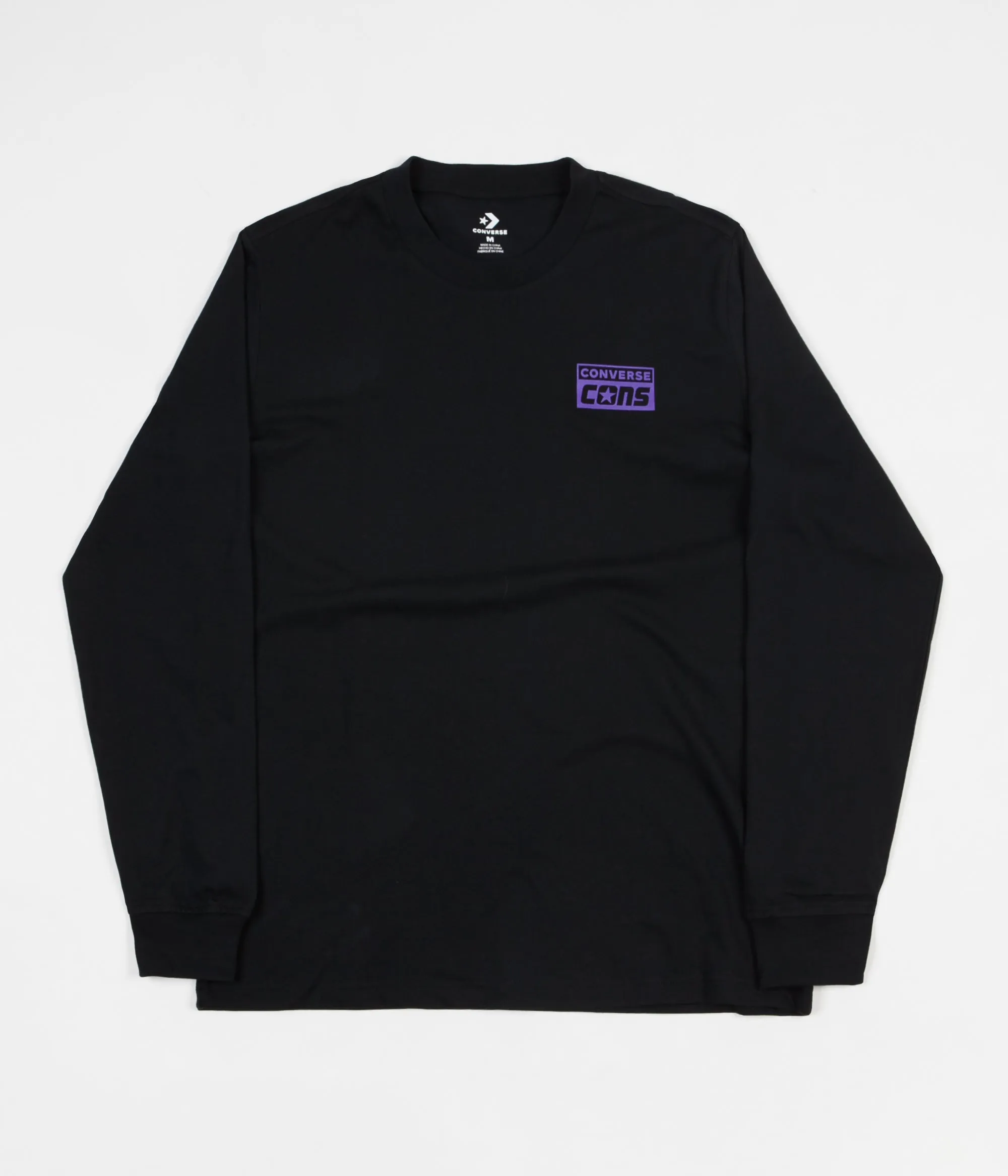 Converse 'Purple Pack' Long Sleeve T-Shirt - Black