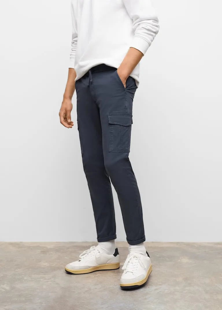 Cotton cargo trousers