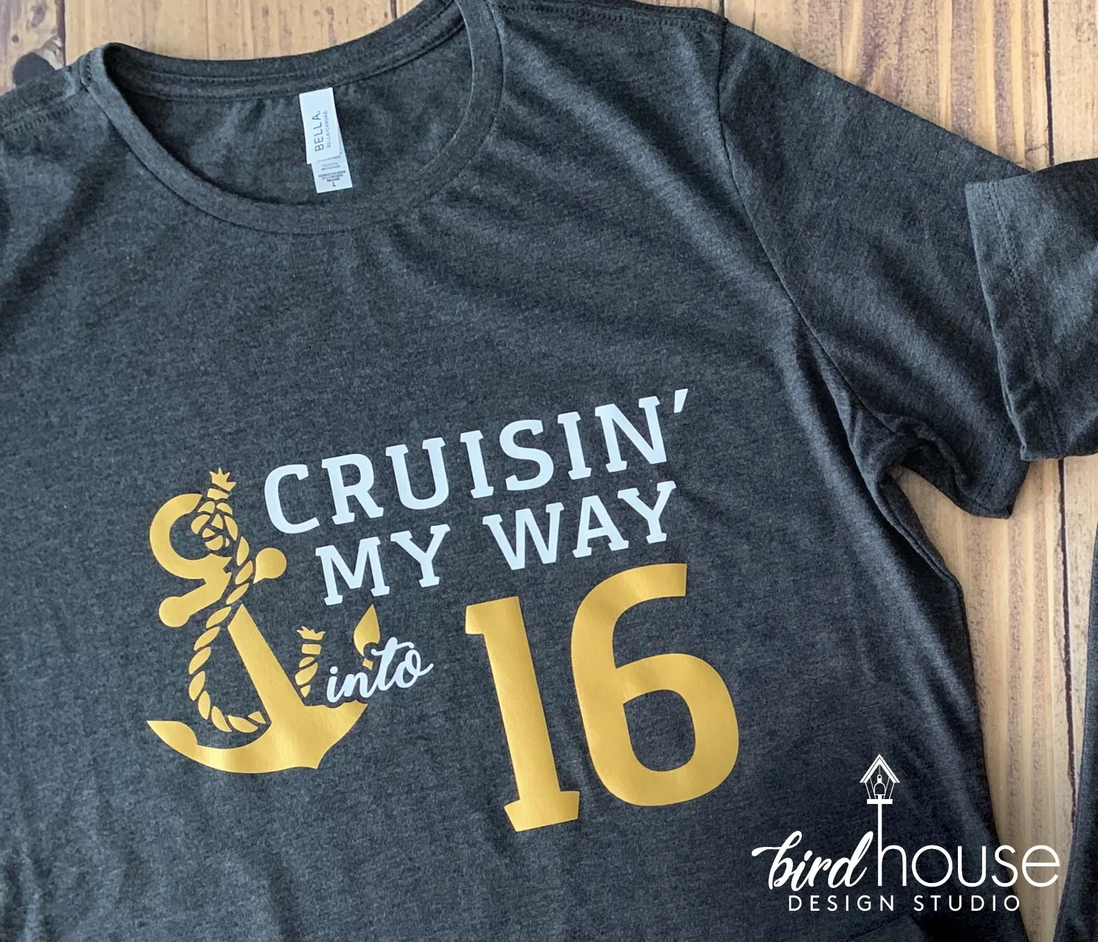 Cruisin' my way into Any Age Shirt, Cute Cruise Birthday Shirts, Cruising Custom Any Color