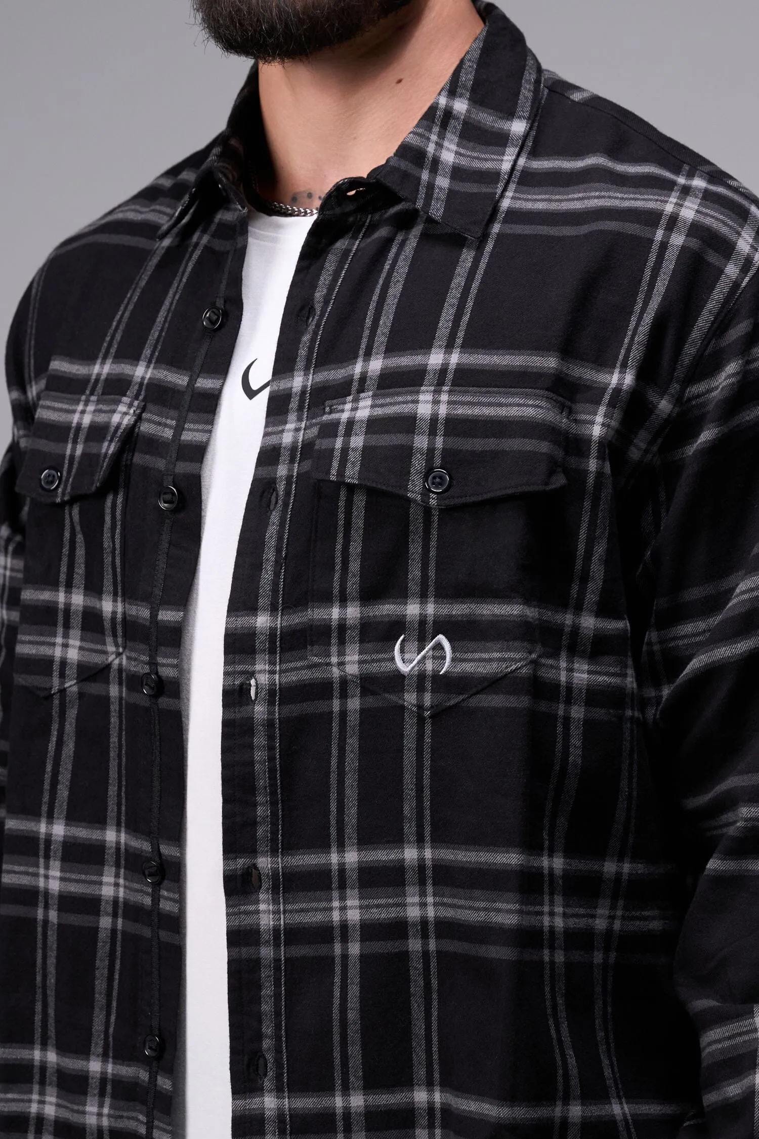 Cryptic Soft Flannel Shacket