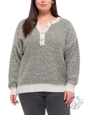 Curvy How I Feel Marled Knit Pullover