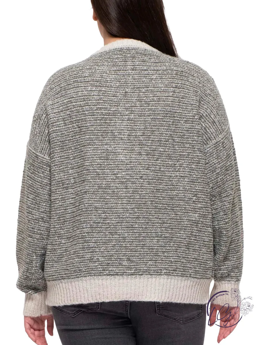 Curvy How I Feel Marled Knit Pullover