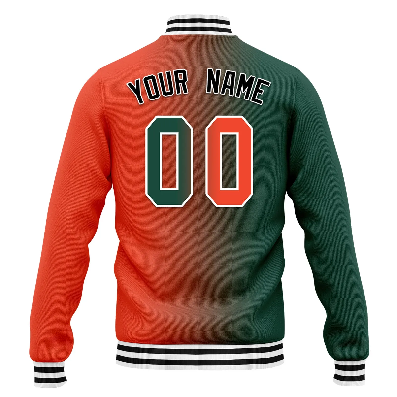 Custom Gradient Fashion Jacket Bomber Full-Snap Varsity Letterman Personalized Jacket FZ005-D028015-6