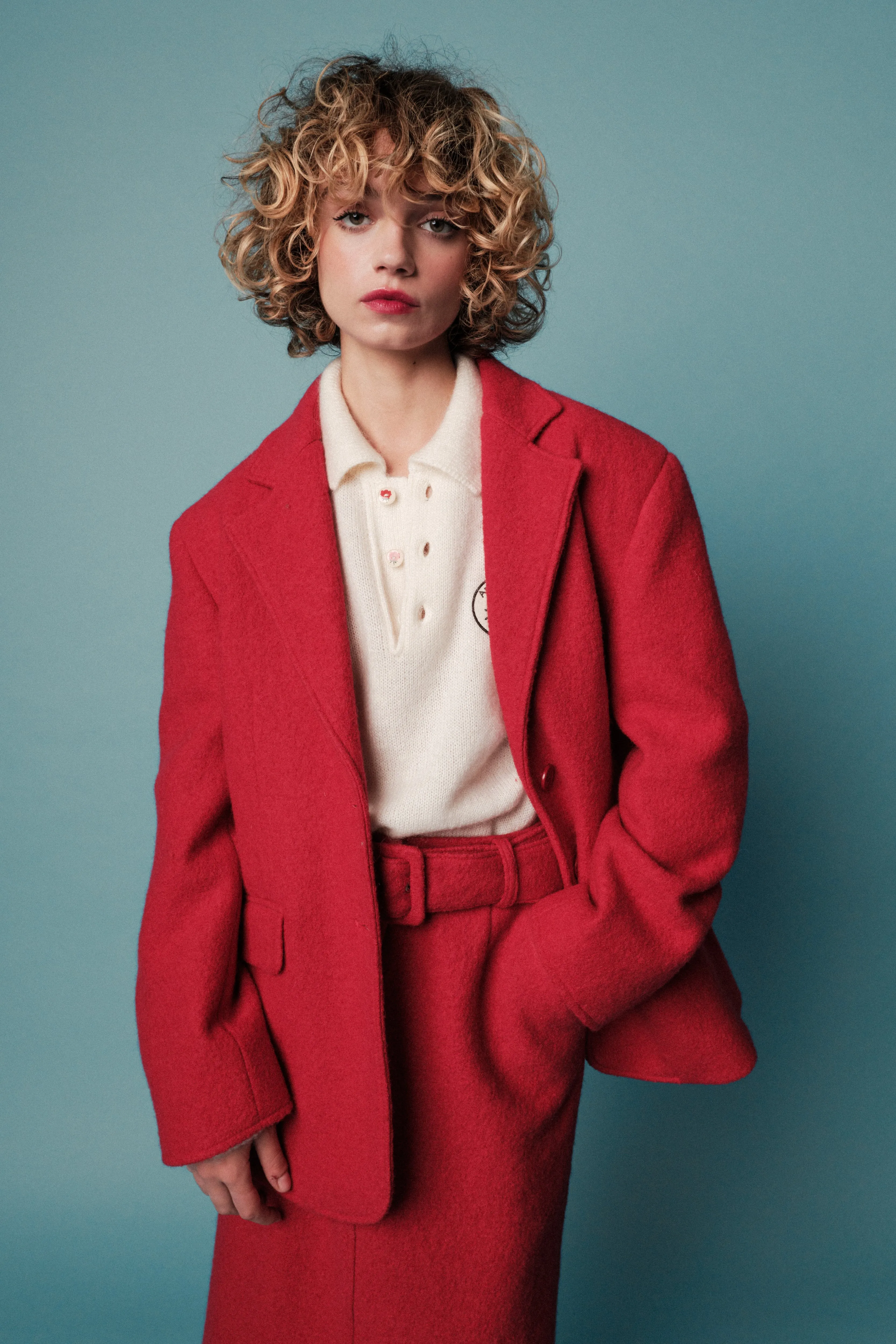 Daria Jacket - Ruby Red