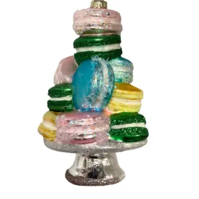 David Christophers  5.125” Glass Macaroon Ornament