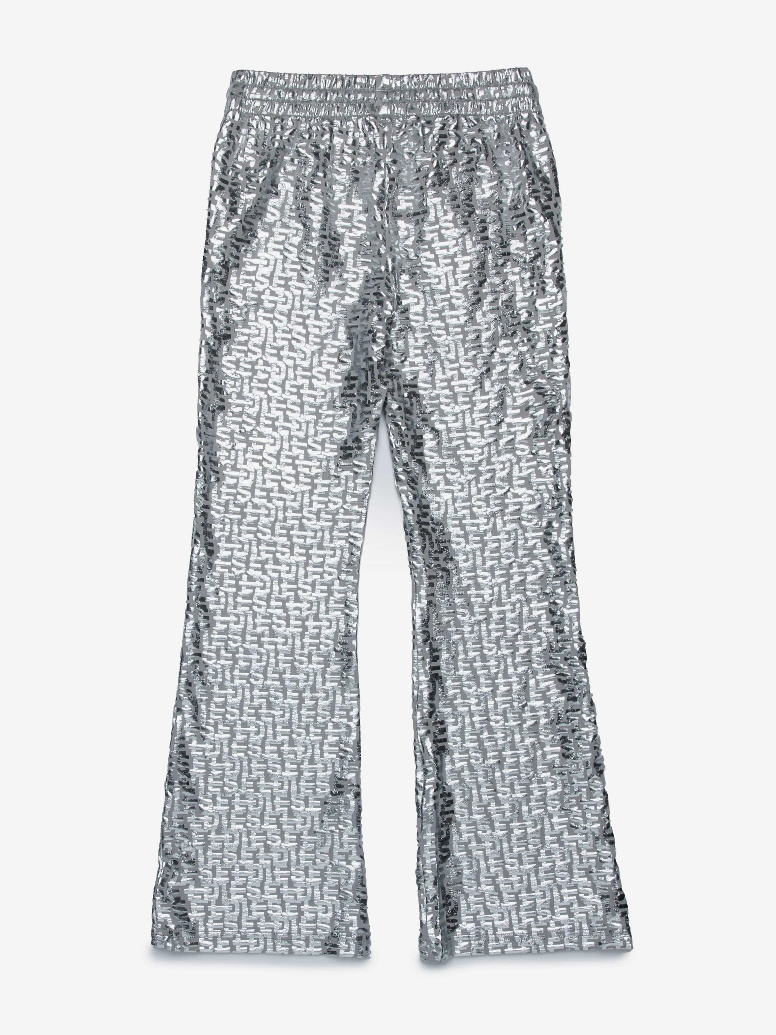 Diesel Girls Pendyx Branded Trousers in Silver