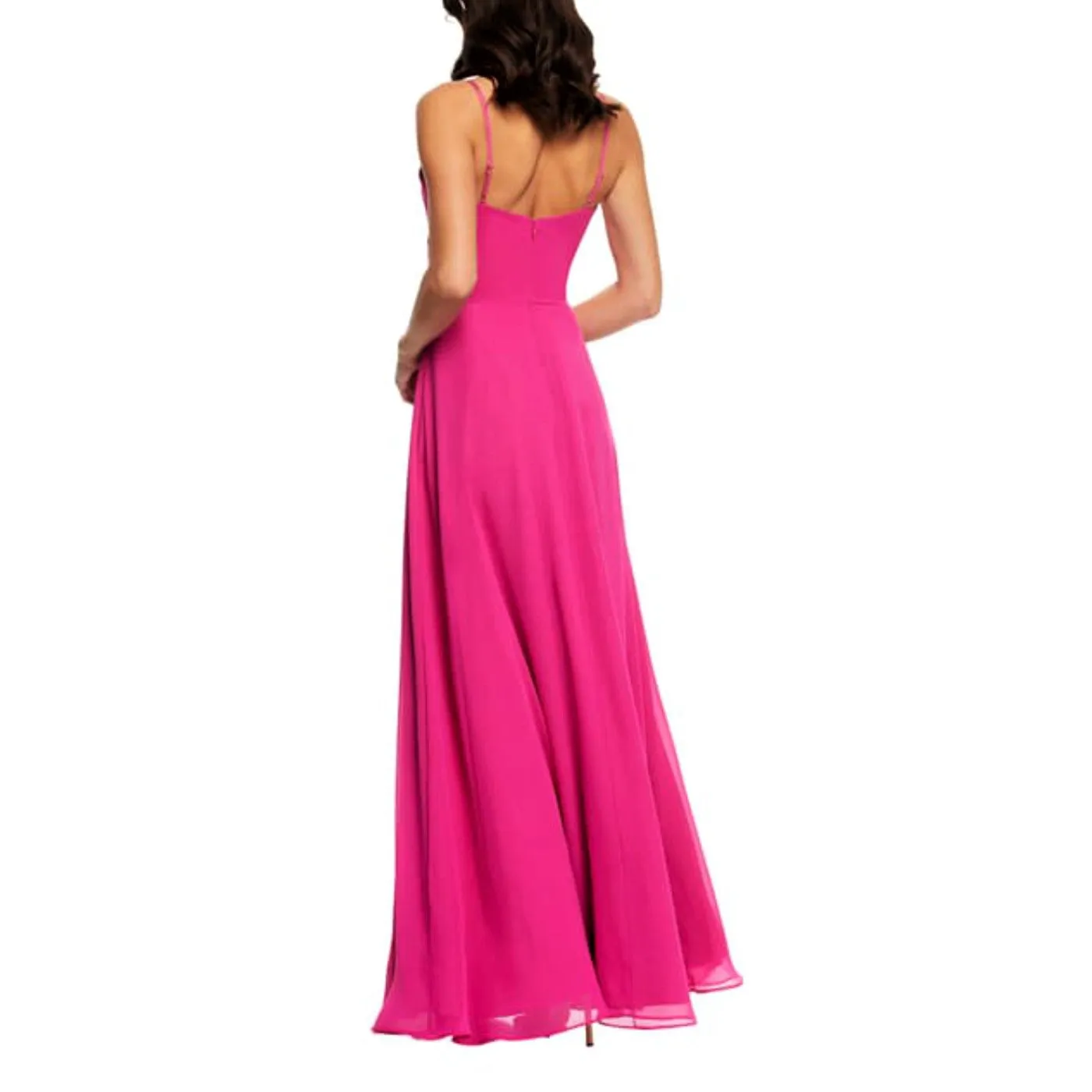 Dress the Population Women's Cambria Twist Bodice Gown Maxi Dress