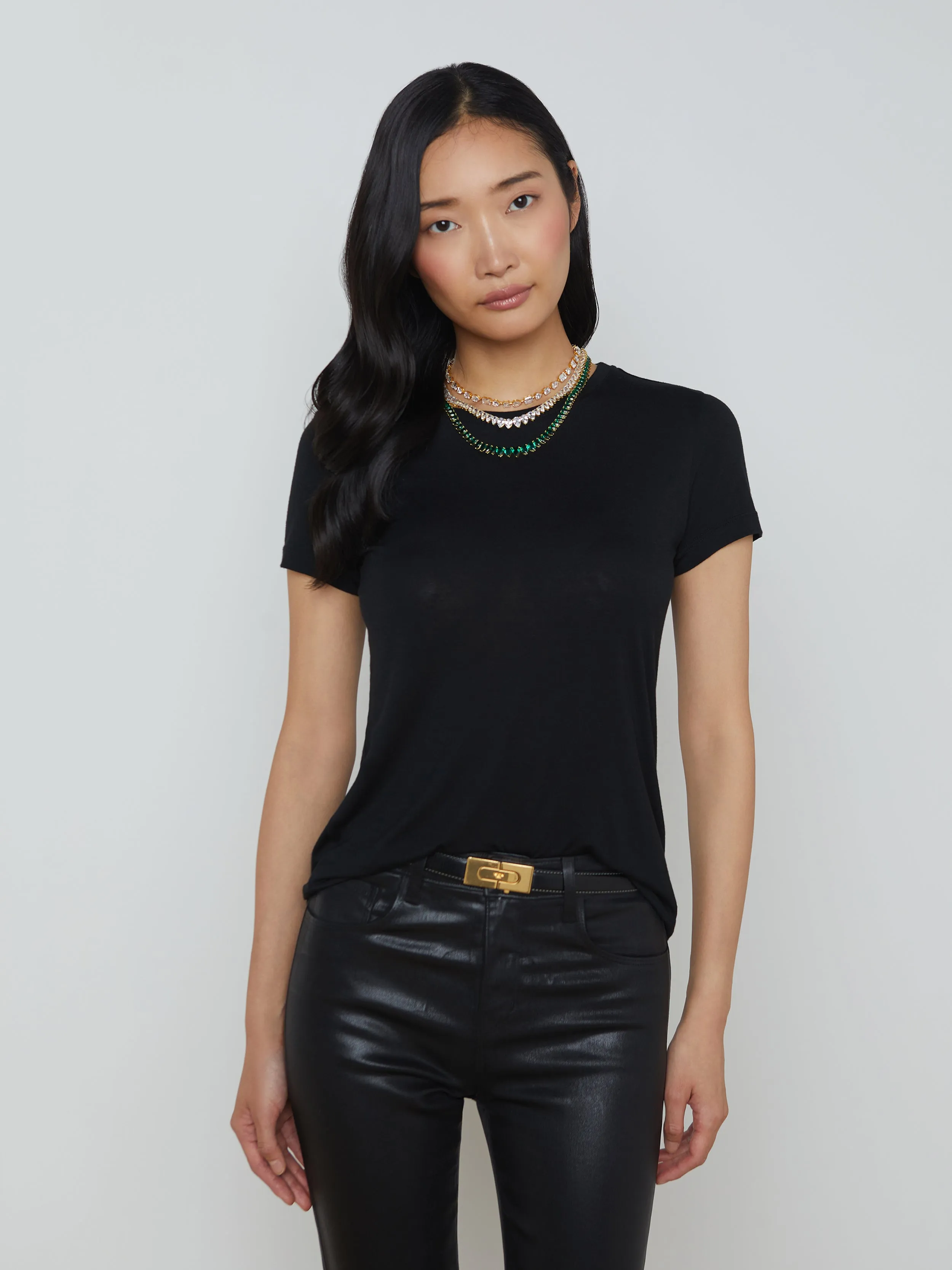 Ellie Cashmere Jersey Tee