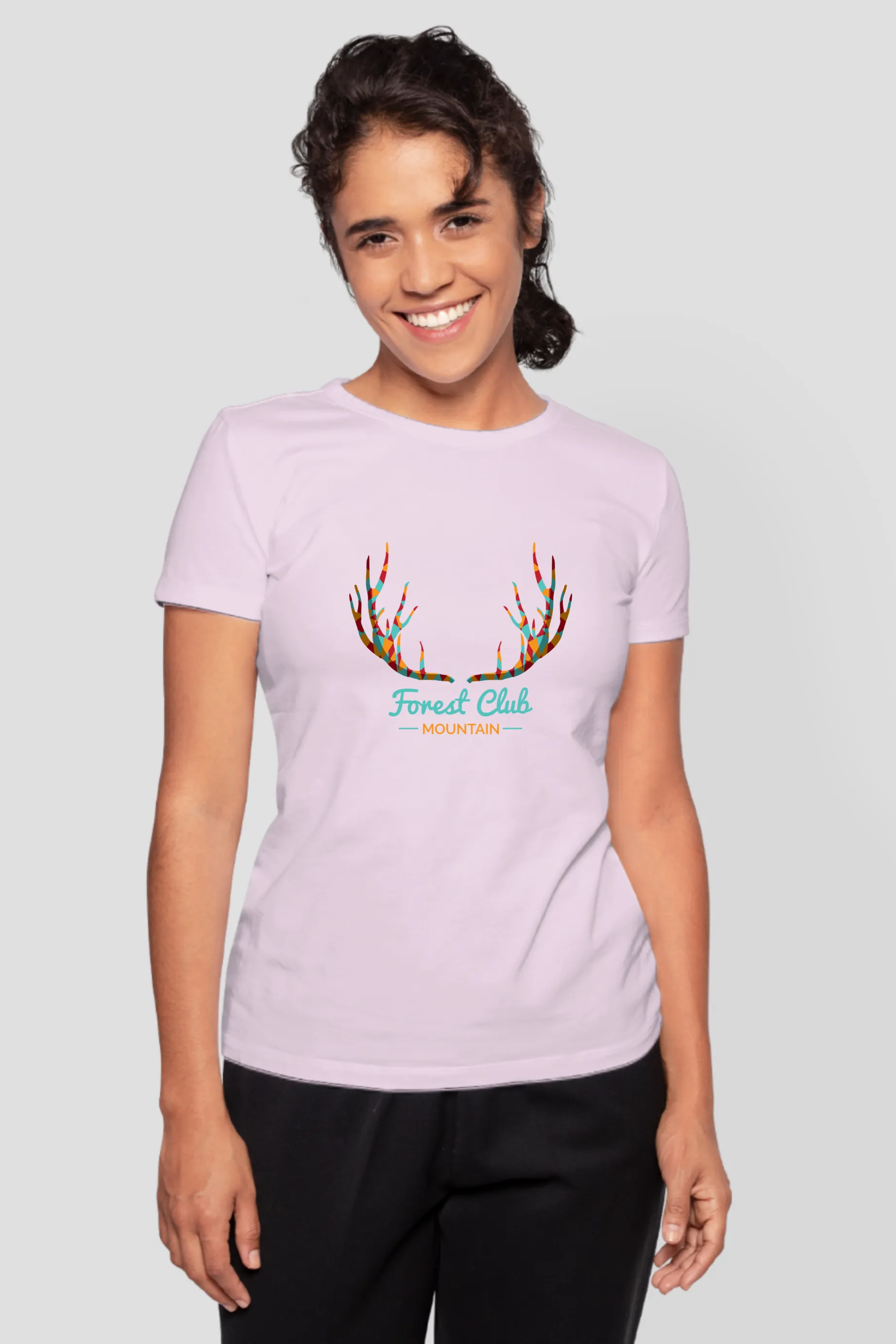 Forest Club Printed T-shirt for women