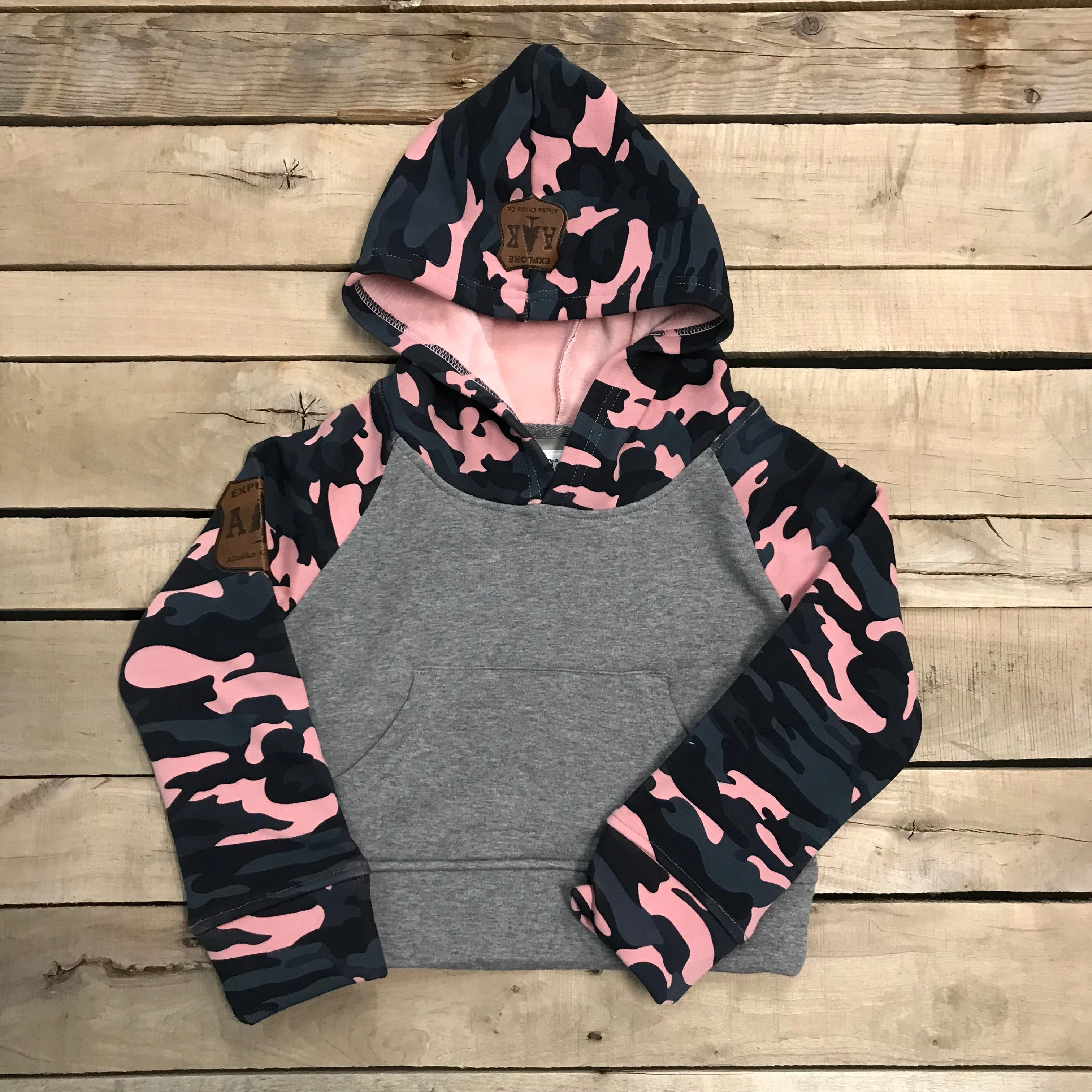 Girl's Camo Accent Hoodie
