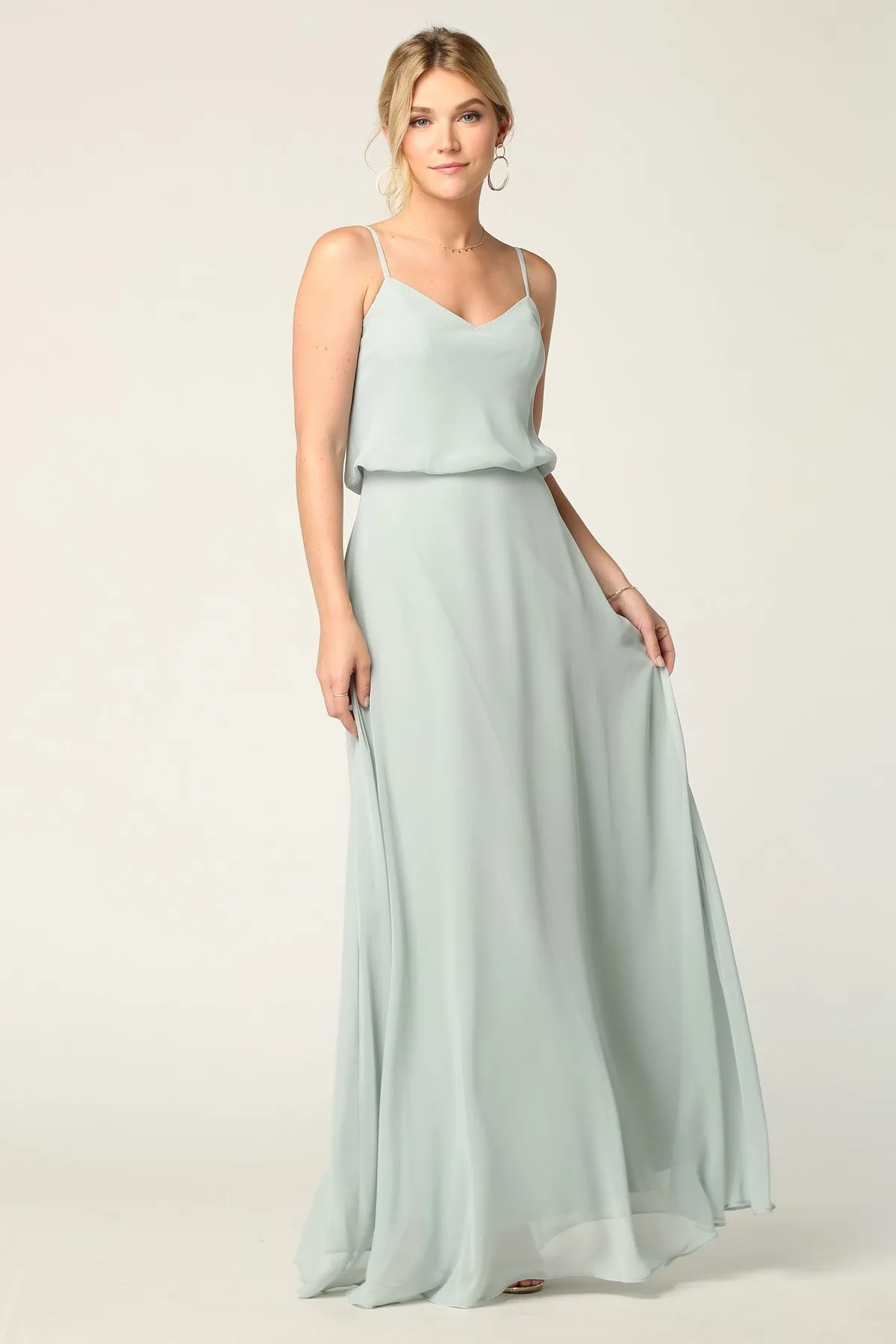 Grace Blouson Maxi Bridesmaid Dress