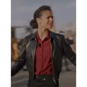 Gugu Mbatha Raw Leather Jacket