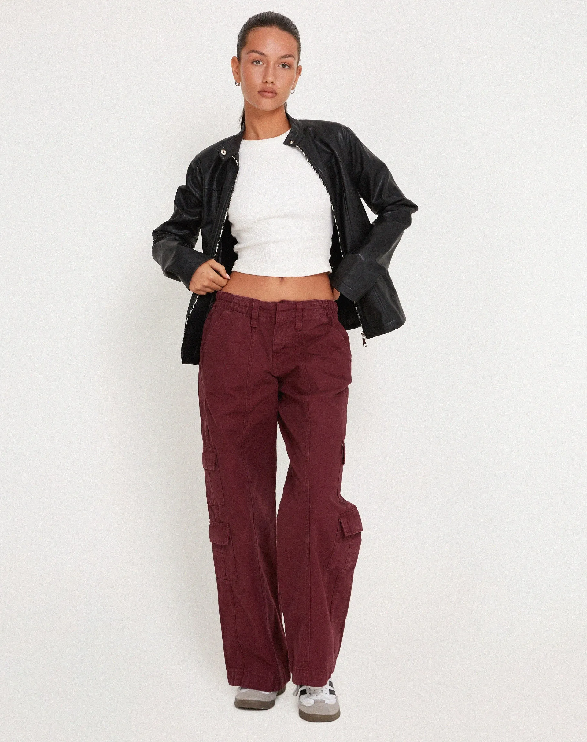 Hansa Cargo Trouser in Burgundy