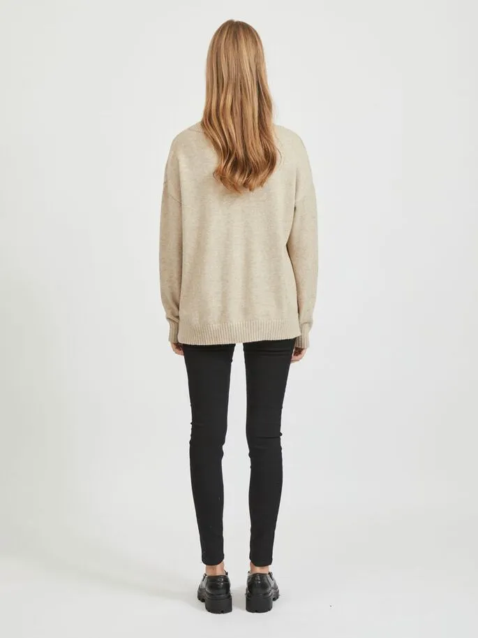 Larissa V-Neck Jumper (Natural)