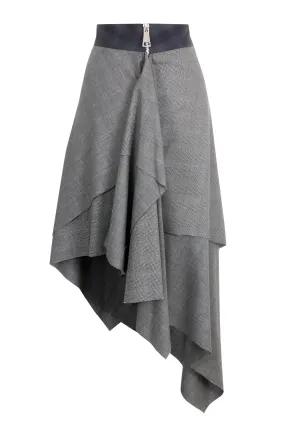 Layered Draped Front Skirt