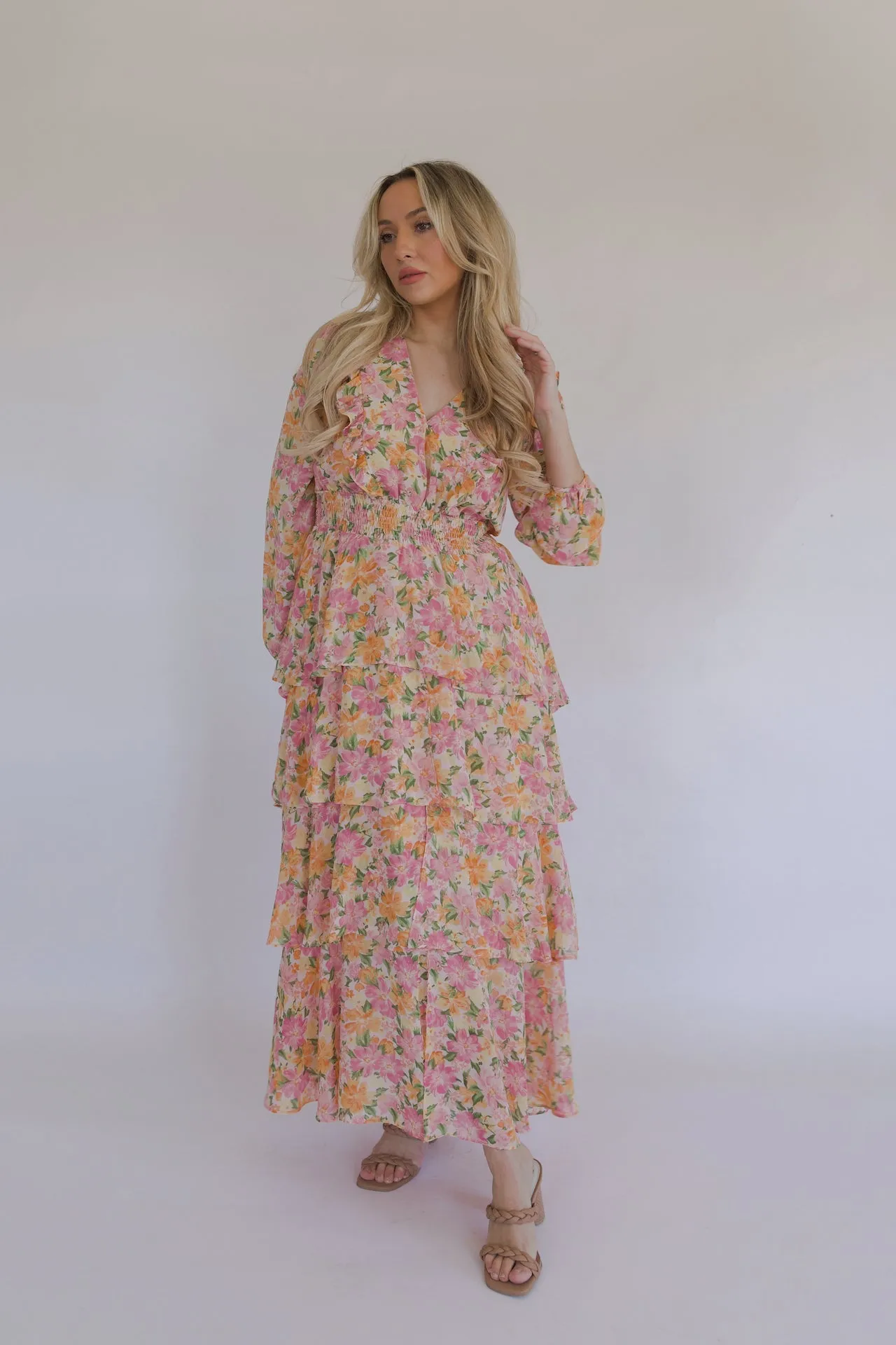 Matilde Floral Ruffle Maxi Dress