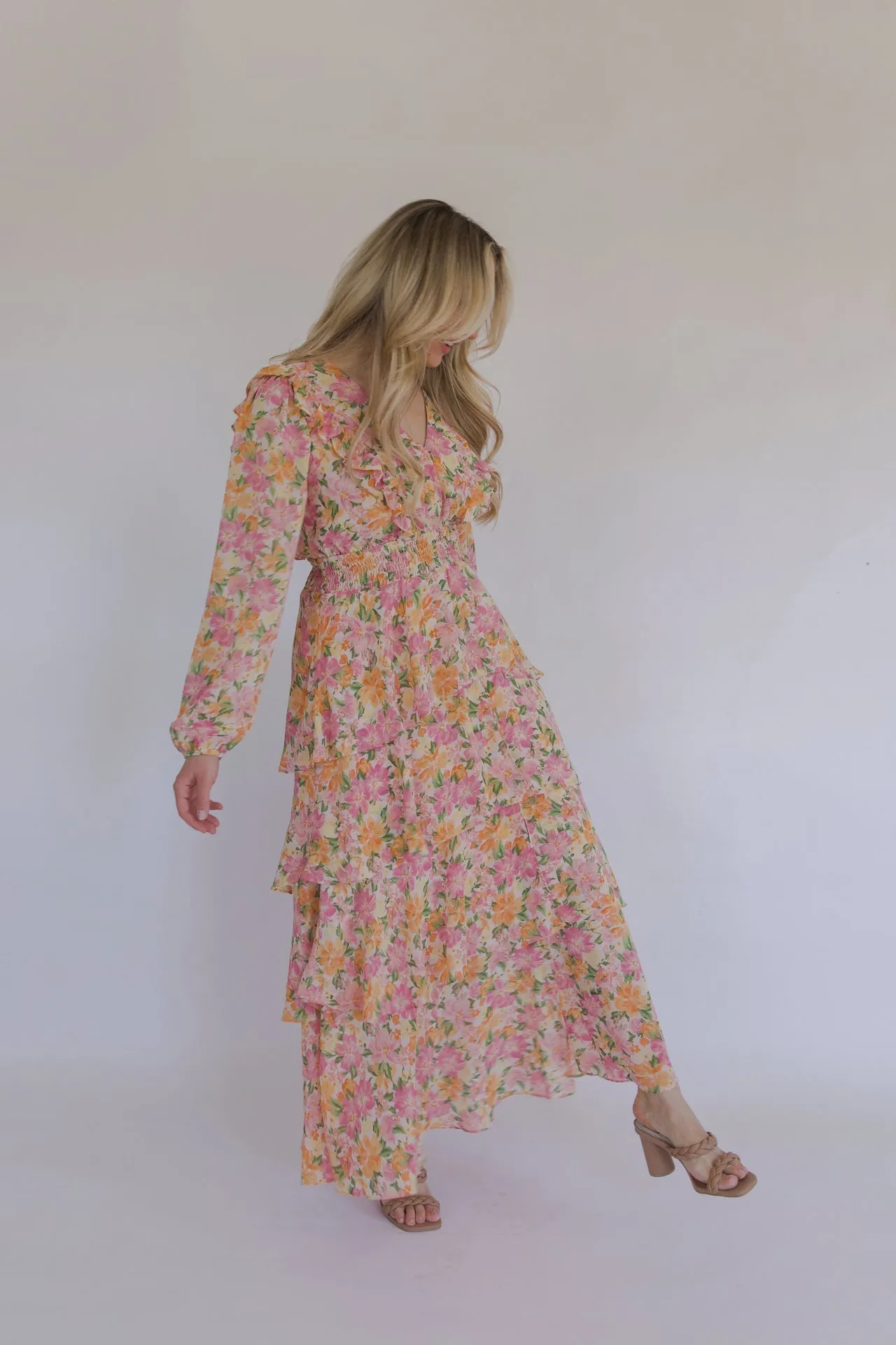 Matilde Floral Ruffle Maxi Dress