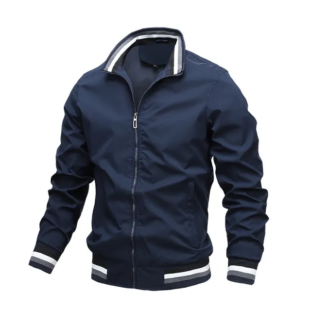 Men's Bomber Jacket Autumn Men's Casual Slim Fit Windproof Jacket