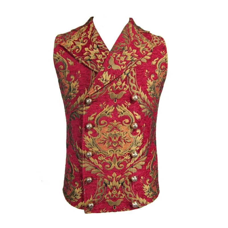 Men's Goth Brocade Vest