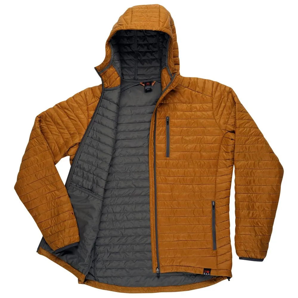 Mens Merino Wool Insulated Jacket (Mustard/Smoke)