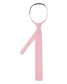 Men's Plain Knitted Cashmere Tie Flamingo Pink