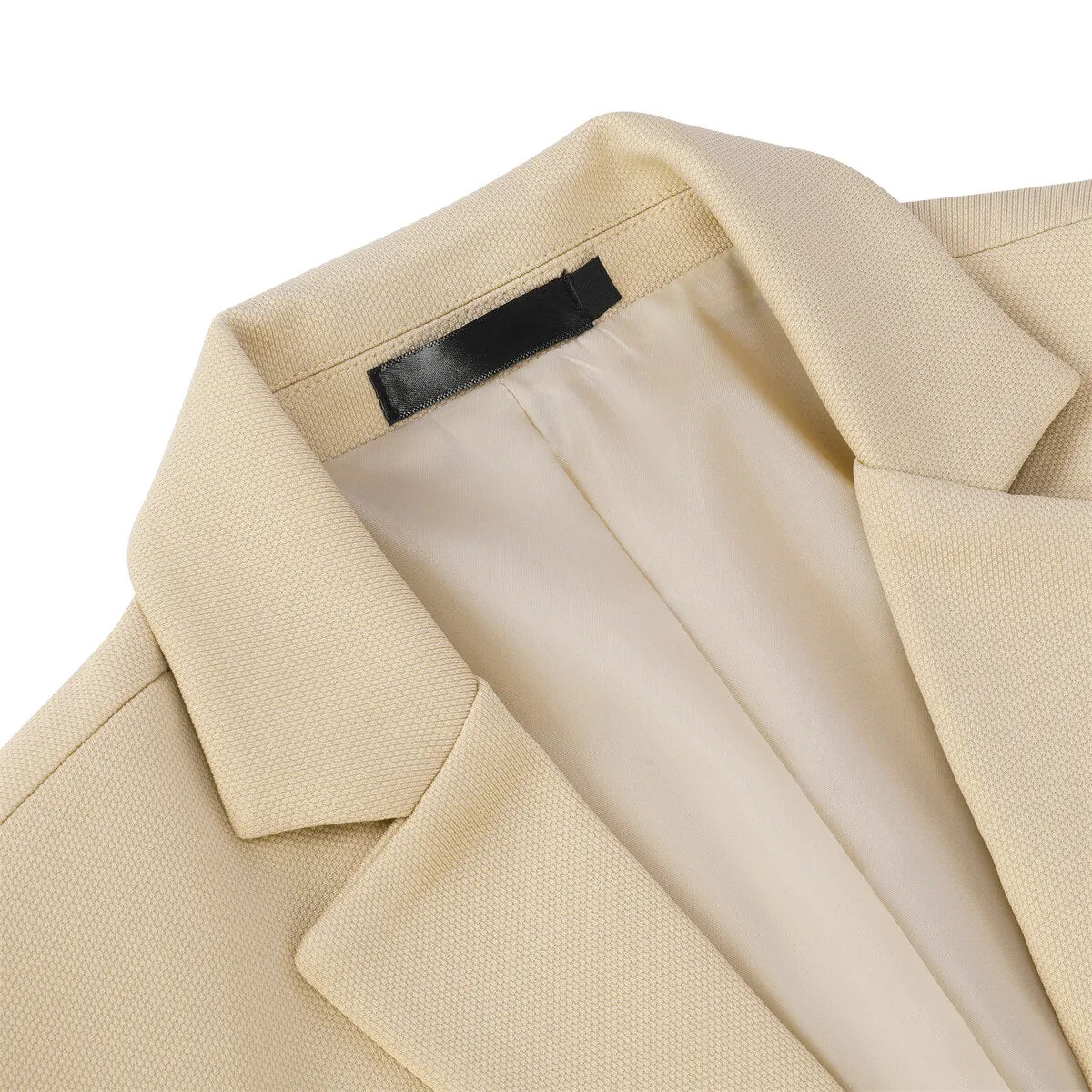 Men's Suit Jacket Slim Fit Coat Business Daily Blazer Khaki