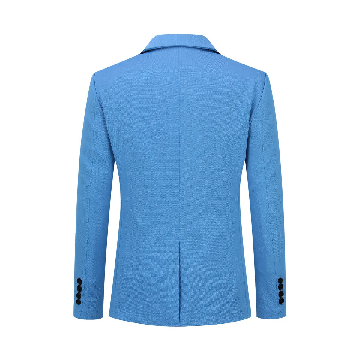 Men's Suit Jacket Slim Fit Coat Business Daily Blazer Sky Blue