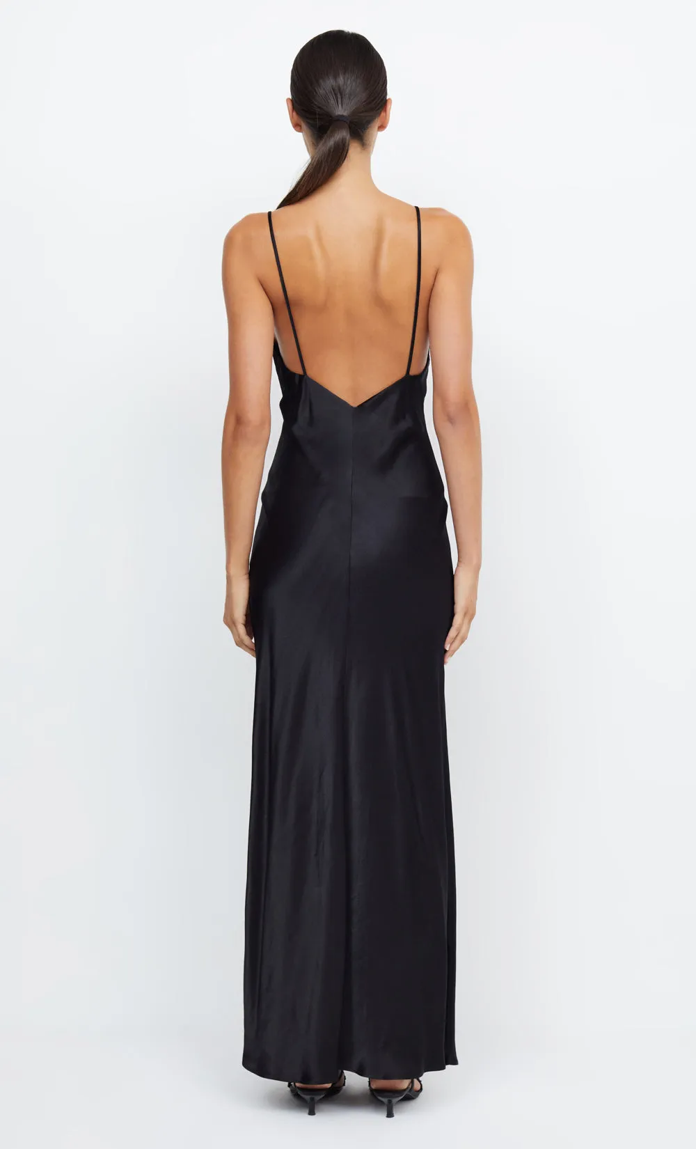 MOON DANCE V MAXI DRESS - BLACK