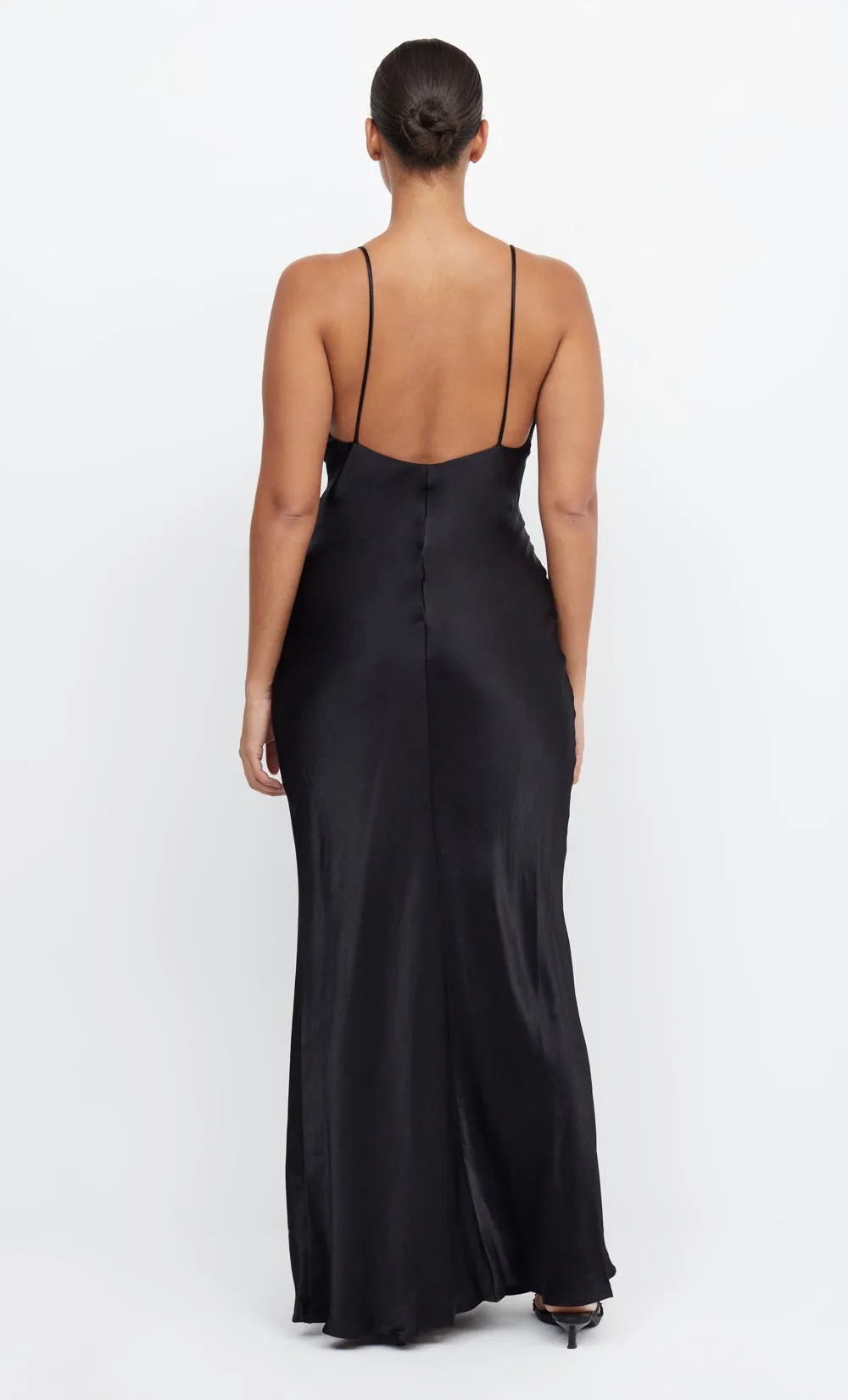 MOON DANCE V MAXI DRESS - BLACK