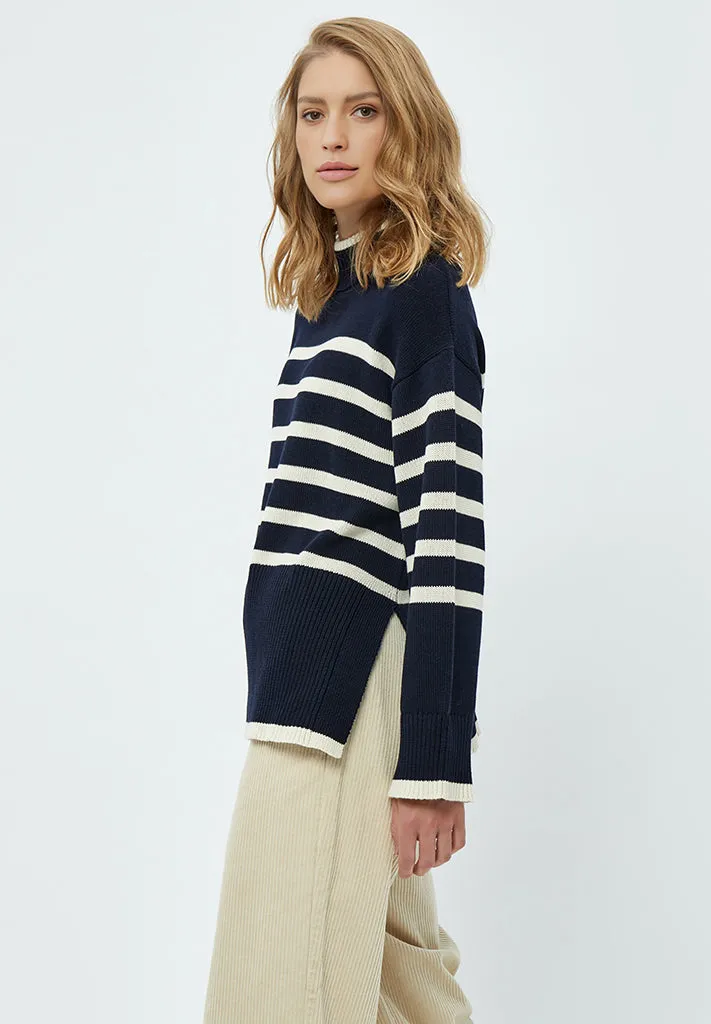 MSLeonie Turtleneck - NAVY STRIPE